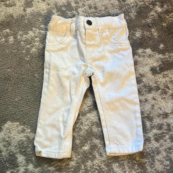 Baby Gap - Carter’s Girls' Two-Piece Outfit Blouse & White Jeans 6 Months - Picture 5 of 8